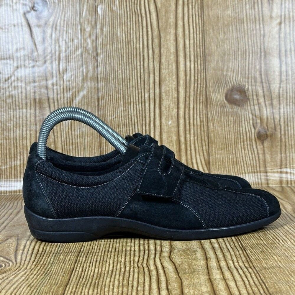 Munro Black Joliet Suede Sneaker Women’s Size 8 N Loafer Mary Jane Casual Shoes